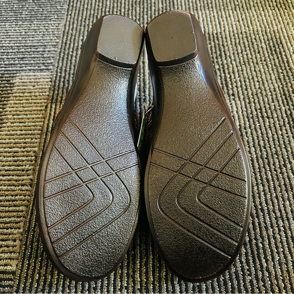 NEW IN BOX GH Bass Brown Leather Braid Cushion Step Boston Mules Clogs, size 9 M - Picture 11 of 13